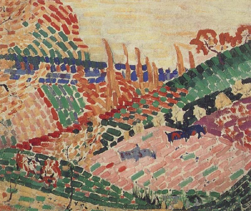 Delaunay, Robert The landscape having cow